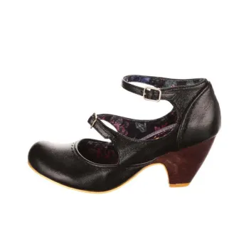 IRREGULAR CHOICE Keep It Classy Chunky Heel High Heels 6.5cm Women's Black