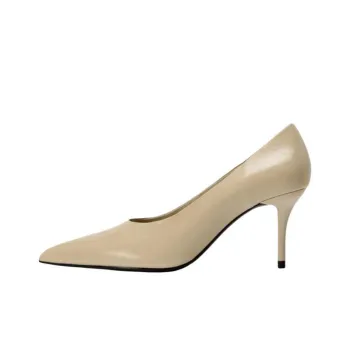 ZARA Slim Heel High Heels Women's Beige