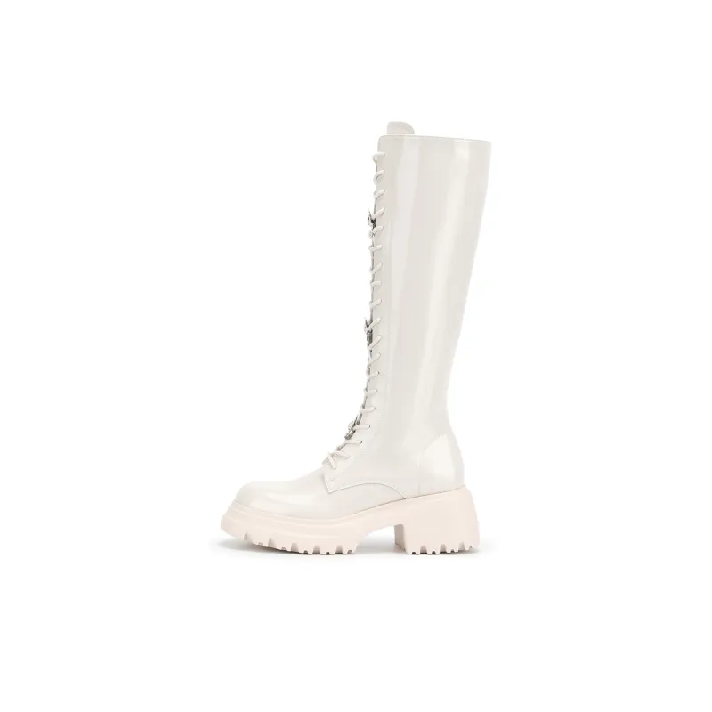 SATURDAY MODE Knee-high Boots 6cm Women's-8