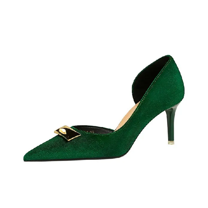 BIGTREE Slim Heel High Heels 7cm Women's-3