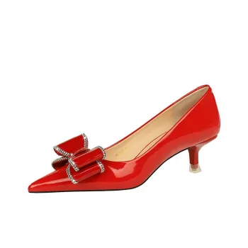 BIGTREE Chunky Heel High Heels 4.5cm Women's