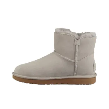 UGG Mini Turnlock Bling Fleece Lined Light Grey Women's