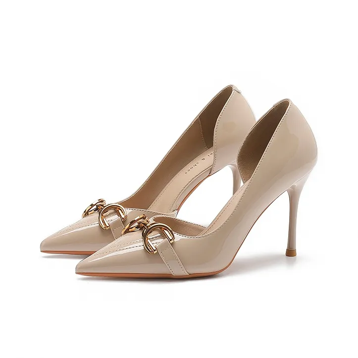 Zubumei Slim Heel High Heels 9cm Women's-8