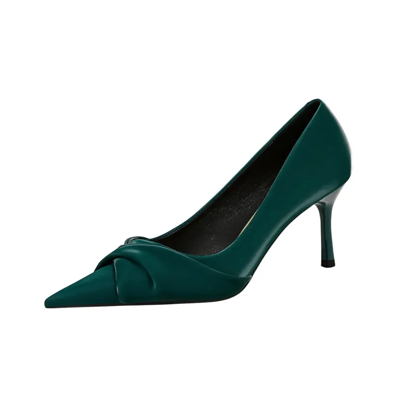 QITUMAUL Slim Heel High Heels Women's-4