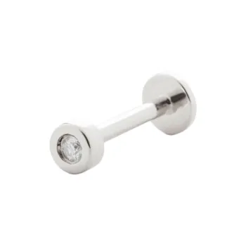 Monica Vinader 14kt White Gold Linear Diamond Single Earring