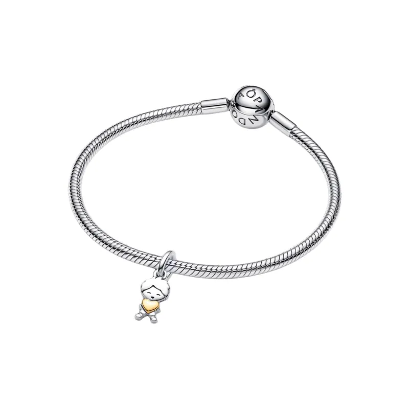 Pandora Silver Alloy 14K Gold Plated Charms / Pendants Unisex Silver-2