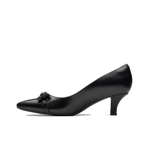 Clarks Slim Heel High Heels 5cm Women's Black