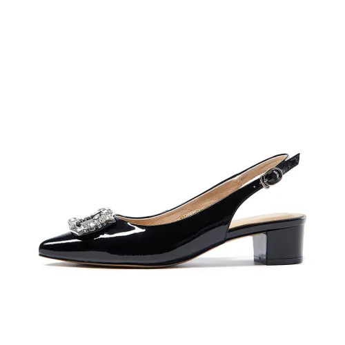 FED Block Heel High Heels 3.8cm Women's