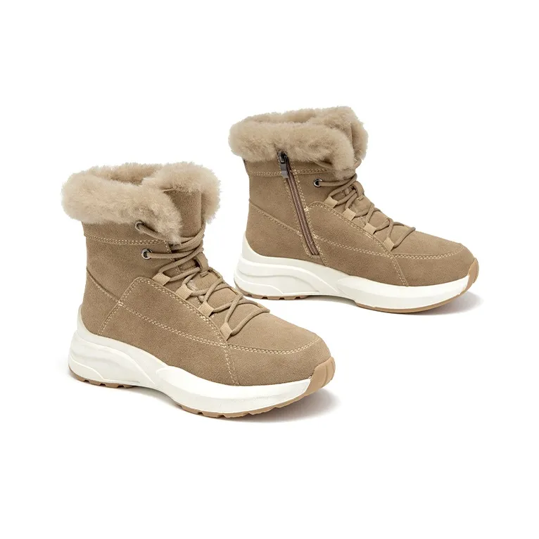 Beau Today Wear-Resistant Short Mid-Calf Snow Boots Women's-7