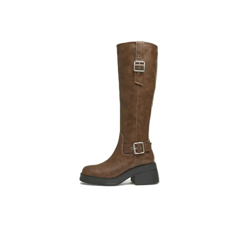 BATA Knee-high Boots Women's Coffee-0
