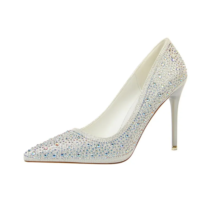 Dunnu Slim Heel High Heels 10CM Women's-14