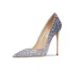 Silver Blue Glitter