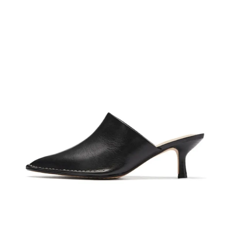 Clarks Slim Heel High Heels 5.5cm Women's Black-0