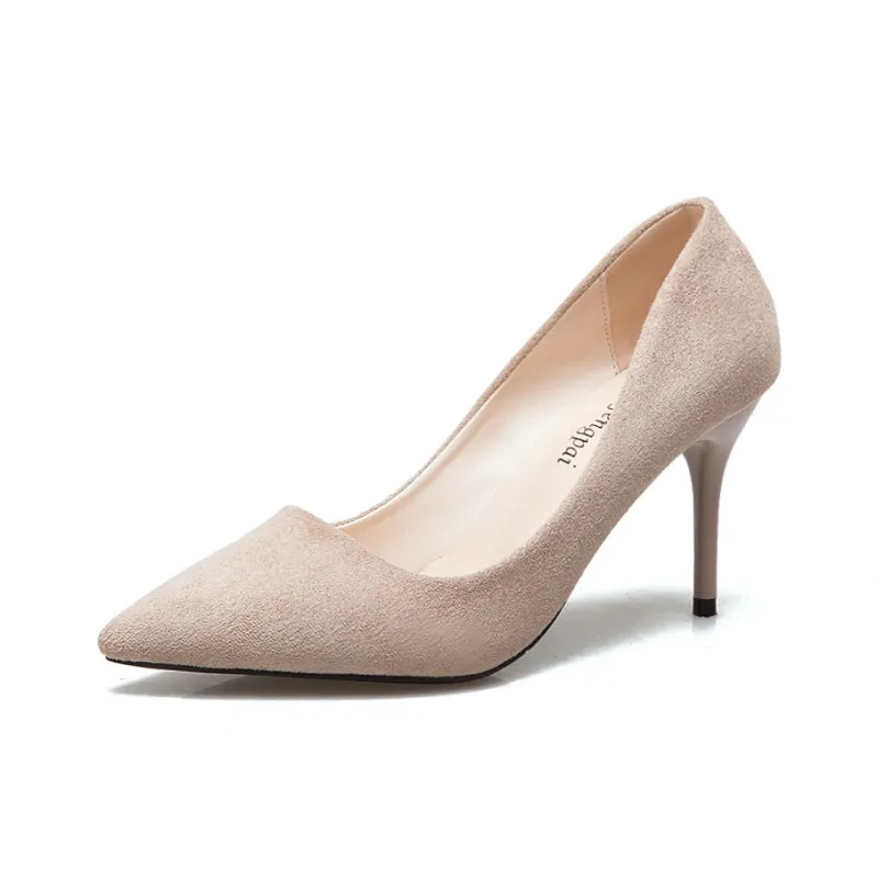 WECKER High Heels Women's Apricot/Black-8