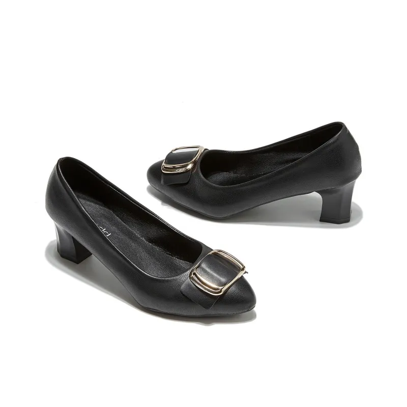 Medd Ballet Flats Chunky Heel High Heels Medium Heel Professional Commute Women's-2