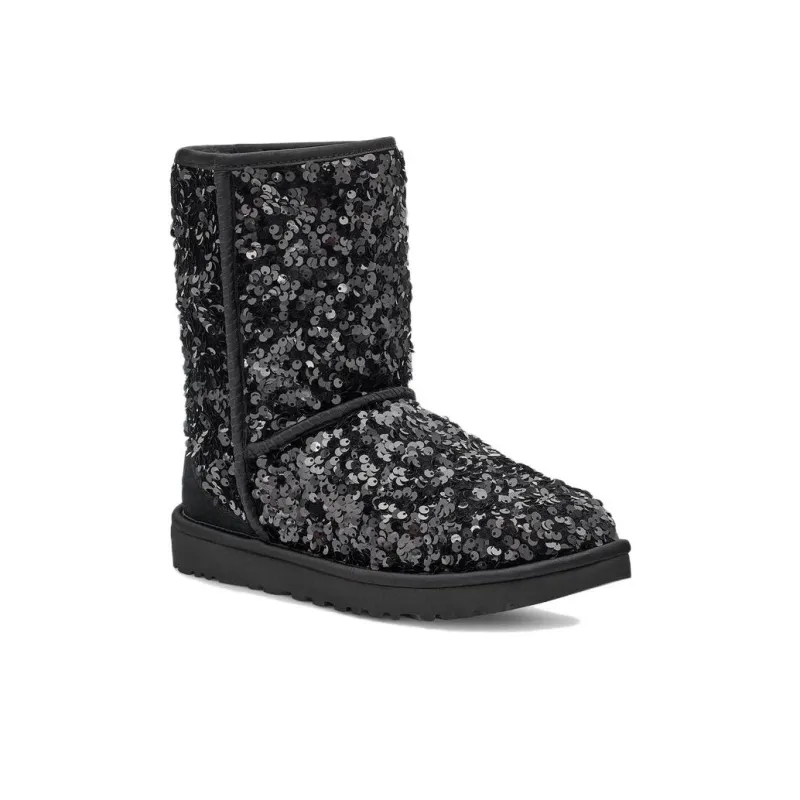 UGG Classic Short 'Sequin Black Grey' Women's-2