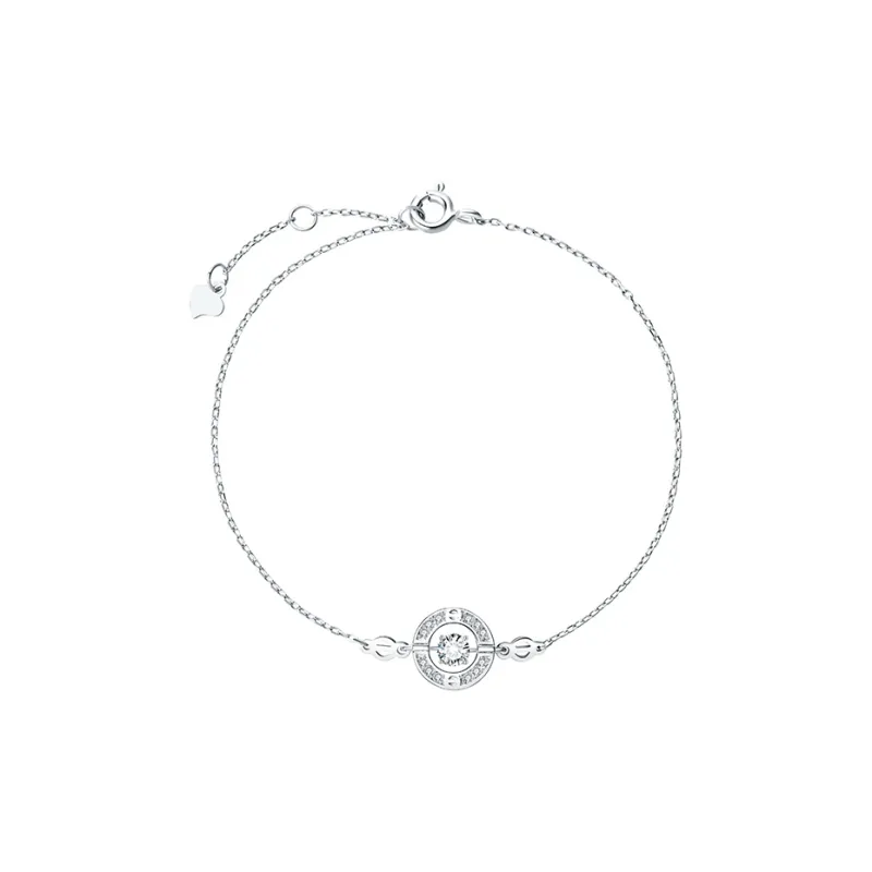 OUBI.YABI 925 Silver Plated White Gold Bracelets Women's-0