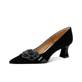 JESSICA SOPHIA Irregular Heel High Heels 5.5cm Women's Black