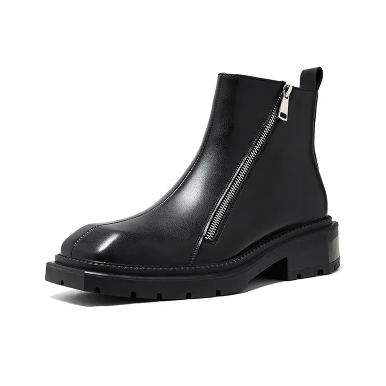 GZZ Ankle Boots Men Black-1