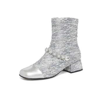 ELLE Ankle Boots Women's Black/Blue Gold