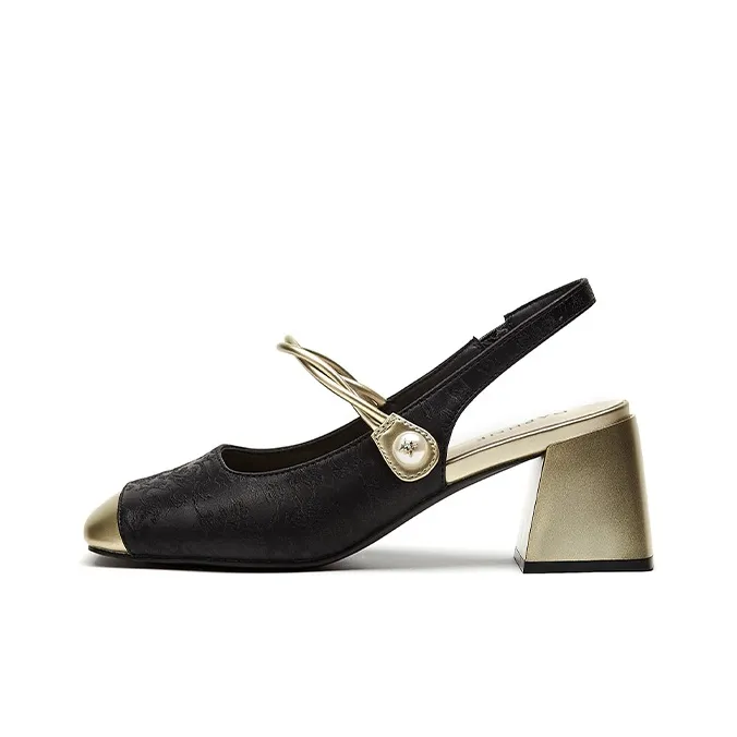 DAPHNE Chunky Heel High Heels Women's-0