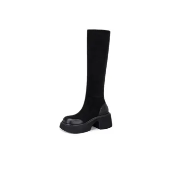 JESSICA SOPHIA Knee high Boots 5.5cm Women's Black