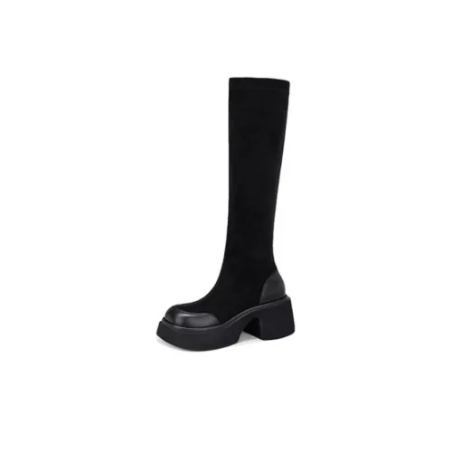 JESSICA SOPHIA Knee high Boots 5.5cm Women's Black