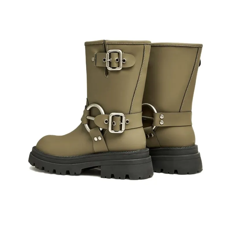 TATA Ankle Boots Women's Black/Green-7