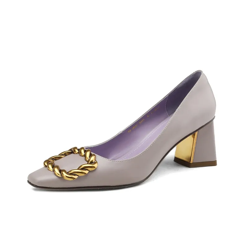 Naiyee High Heels Women's Black/Ecru/Purple-6