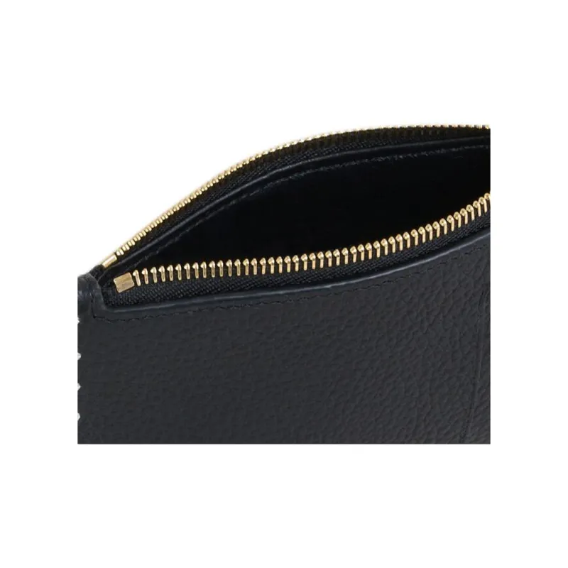 MARNI Calfskin Card Holder Women's Black-4