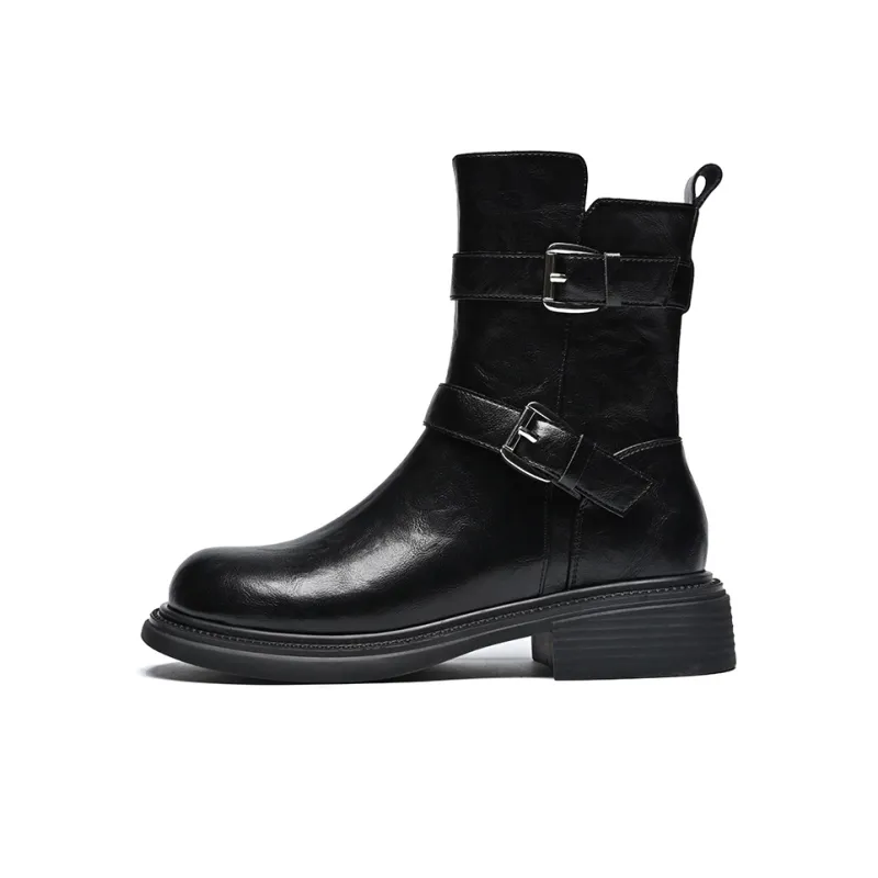 ZHR Ankle Boots Women's Black/Brown-0