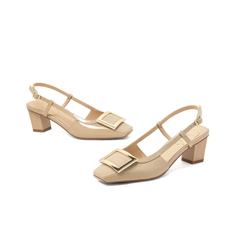 COMELY Chunky Heel High Heels 5cm Women's-7