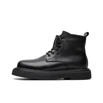 GZZ Ankle Boots Men Black