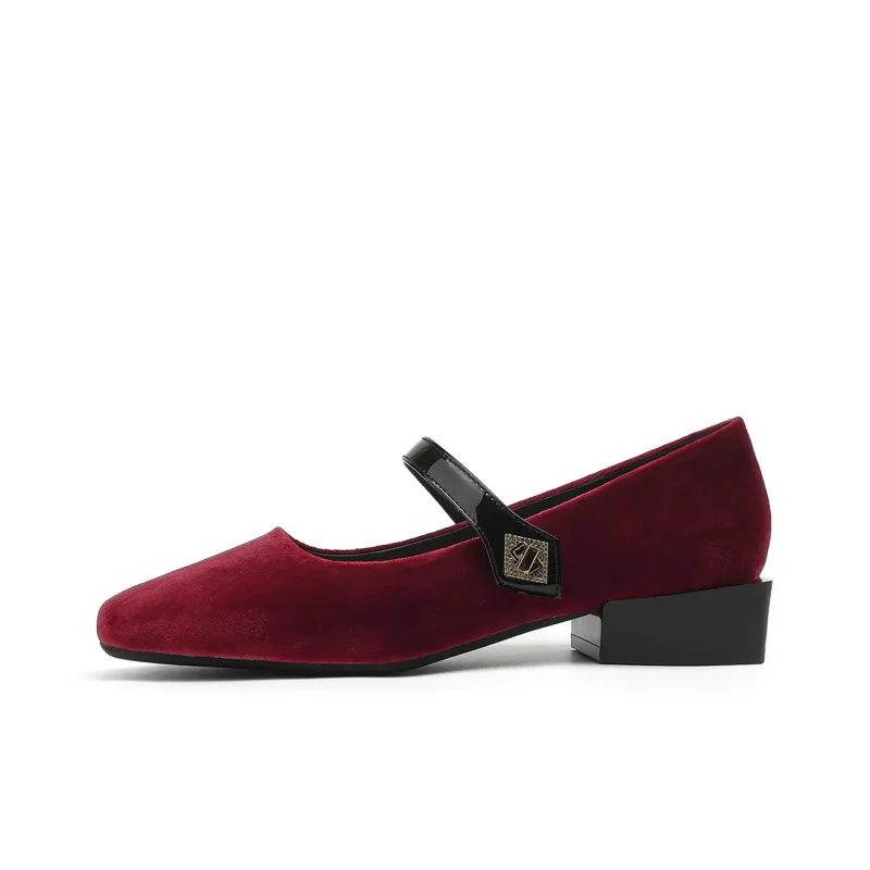 JOSINY High Heels Women's Black/Red/Ecru-18