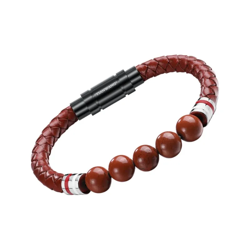 TIANWANG Agate Beaded Bracelet, Patchwork Beads Fortune Bracelet Unisex-7