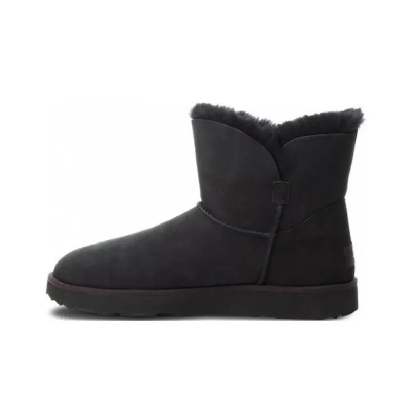 UGG Short Snow Boots Women's Black-0