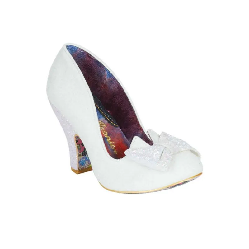 IRREGULAR CHOICE Chunky Heel High Heels Women's White-2