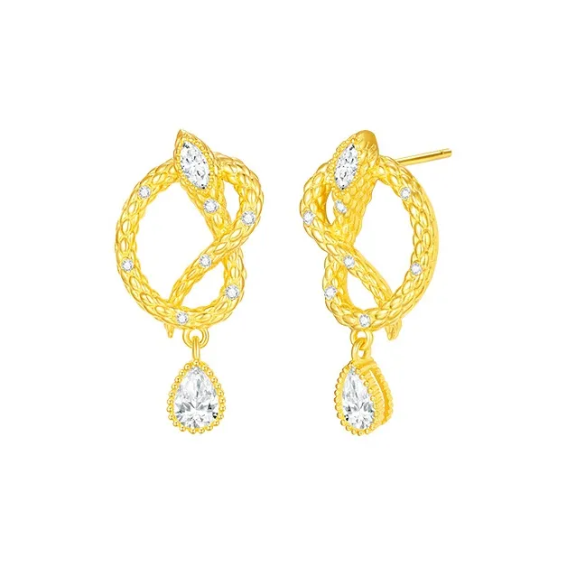 DESIGN CIRCLES S925 Silver Earrings Women's-1