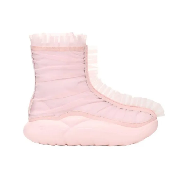 UGG Ruffle Boot Short Collina Strada Seashell Pink Women's-1