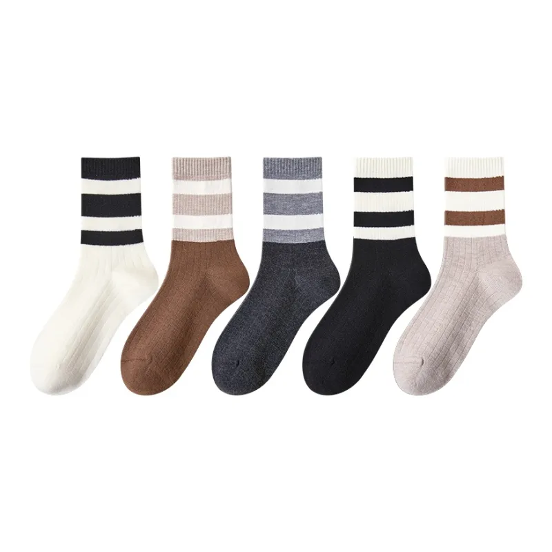 Top Melon Mid Calf Socks Women's Combo Set-9