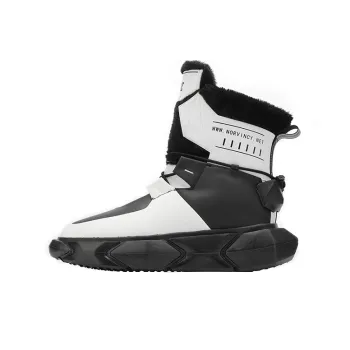 NORVINCY Snow Boots Unisex Black White