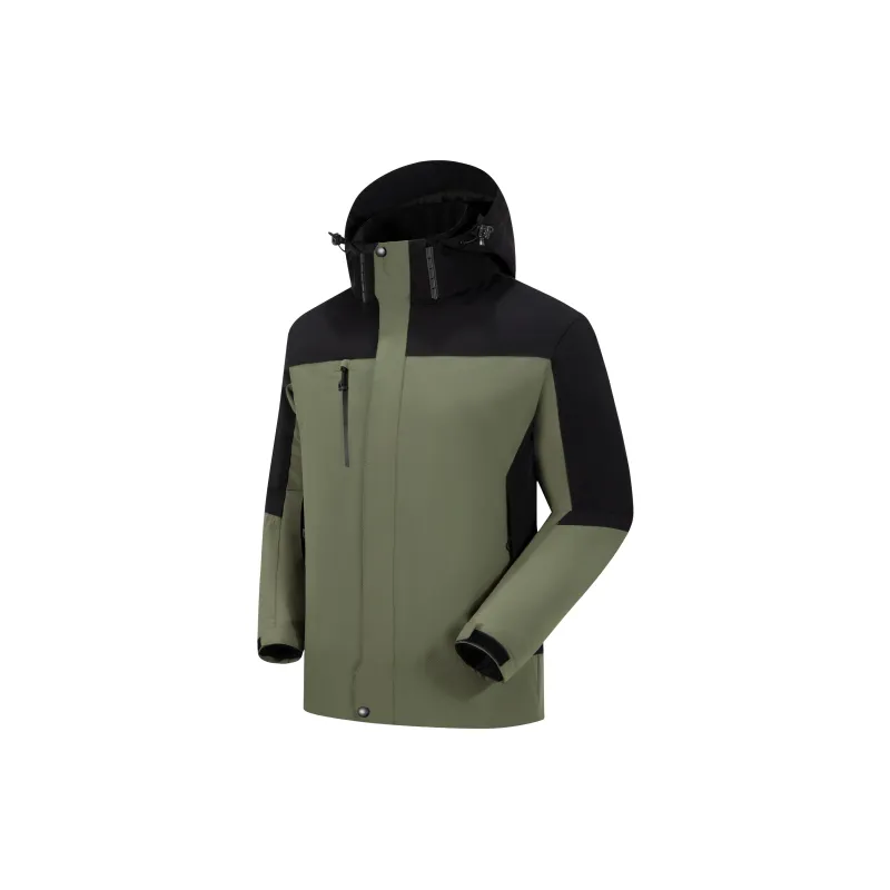 Yalu Diagonal Zipper Thermal, Abrasion Resistant, Breathable, Waterproof, Windproof Windbreaker Jacket Unisex-13