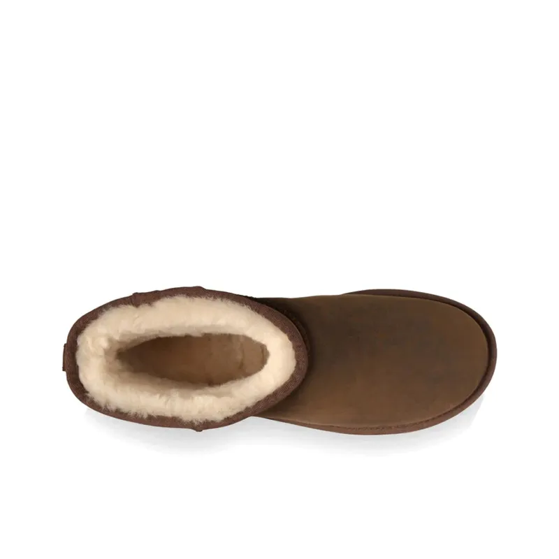 UGG Classic Mini Deco Mid Tops Fleece Lined Brown-4