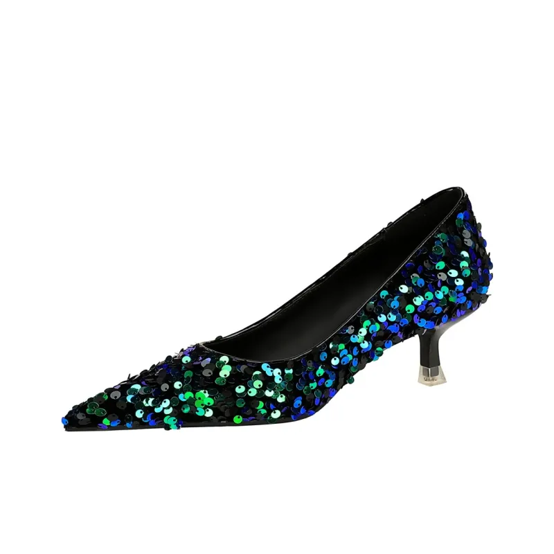 QITUMAUL Slim Heel High Heels 4.5cm Women's-10