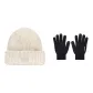 White Cap+Black Glove