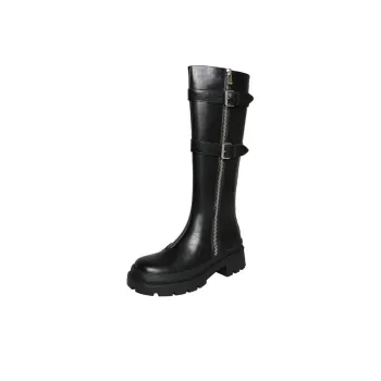 Yeezyy Reezy Knee high Boots 4.5cm Women's Black
