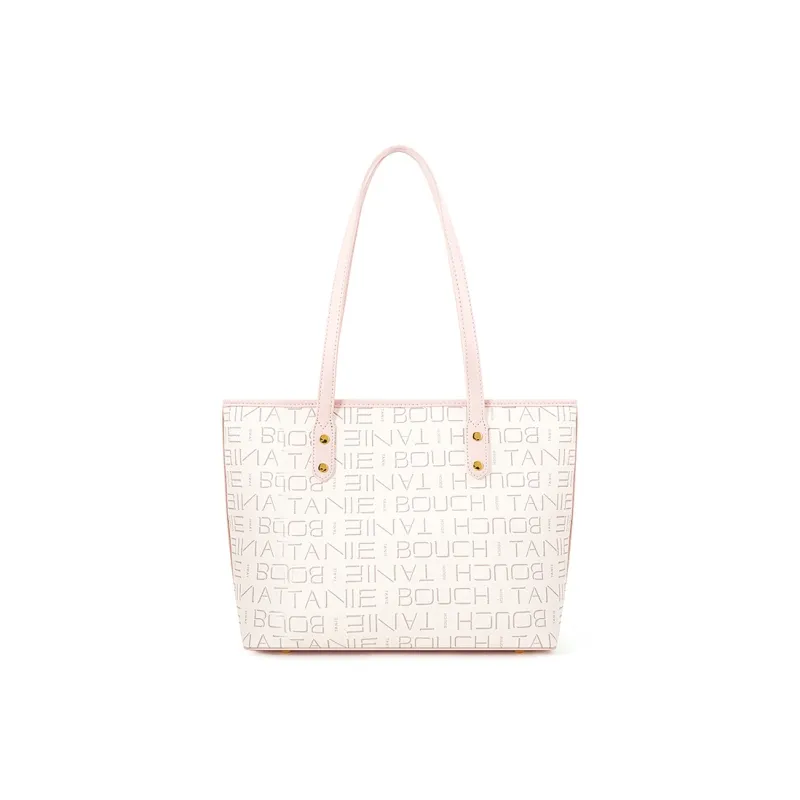 Vigno Synthetic Leather Handbag Shoulder Bag Regular Large Size Women's Pink White/Pink Coffee-15