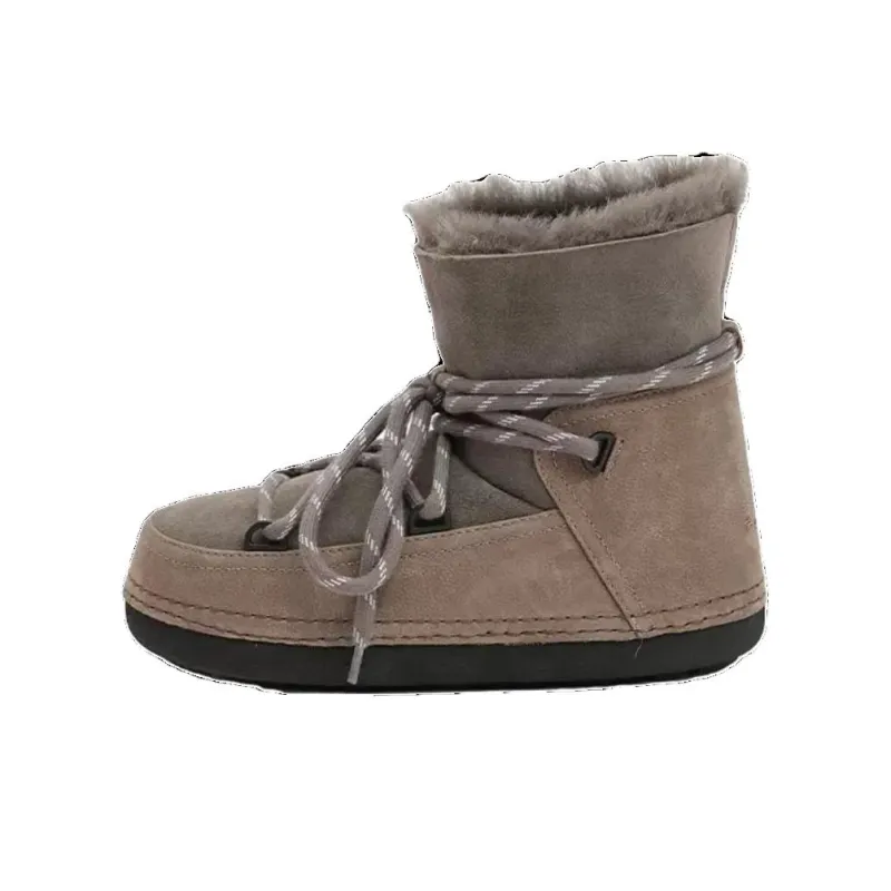 K.D.KENAZ Crew Snow Boots Women's Dark Gray-0