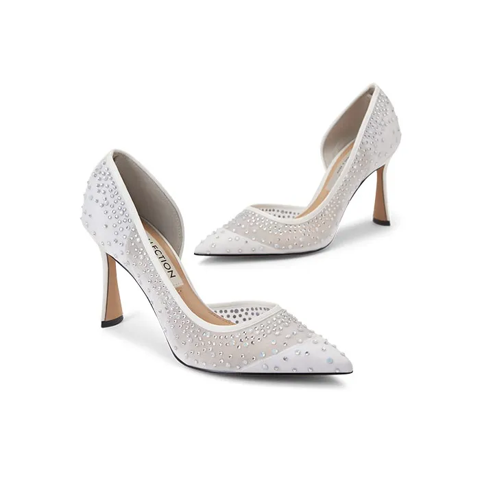 CHARLES&KEITH Wedding High Heels 8.8cm Women's White-2