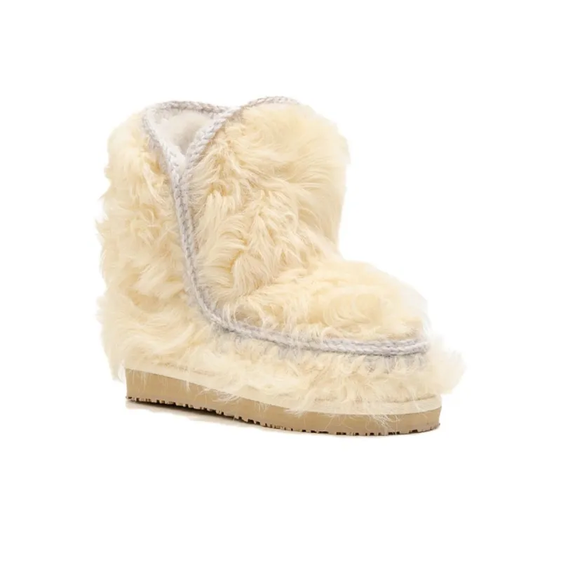 K.D.KENAZ Snow Boots Women's Ivory-5